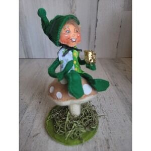Annalee Lucky leprechaun Gold Nugget mushroom St Patrick's Day figure